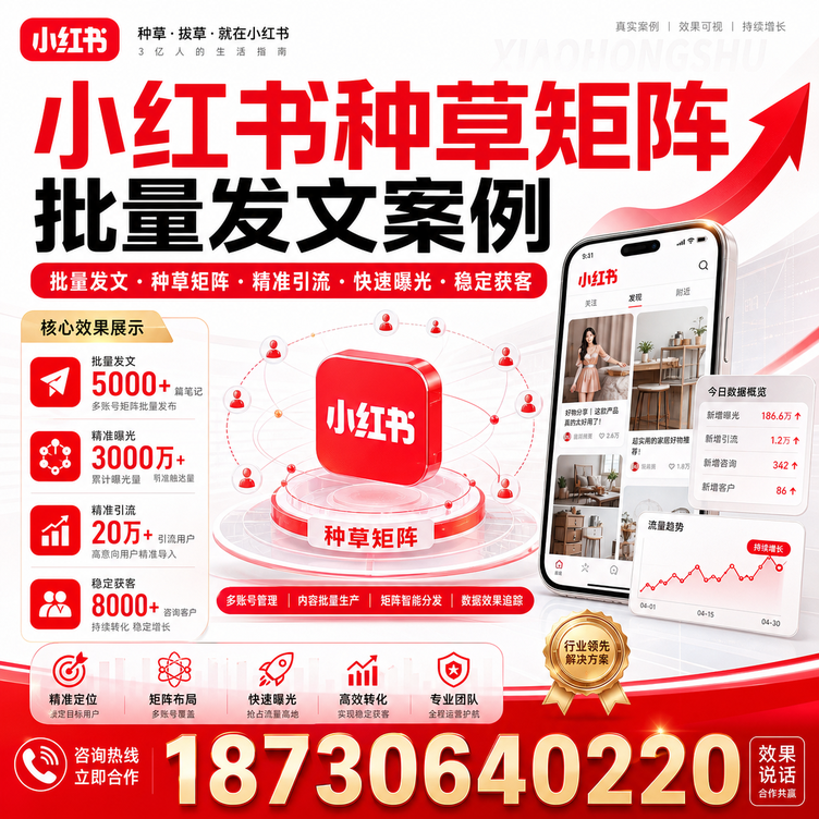 无锡小红书种草矩阵批量发文案例